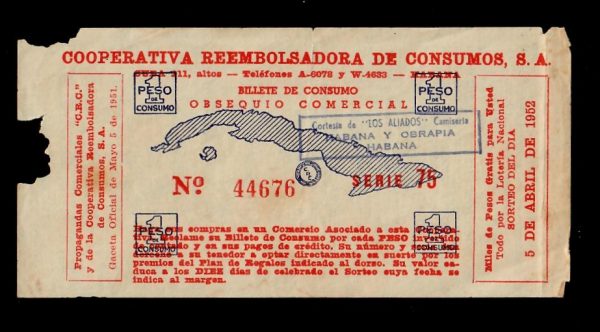 Cuba First Republic Check of National Bank